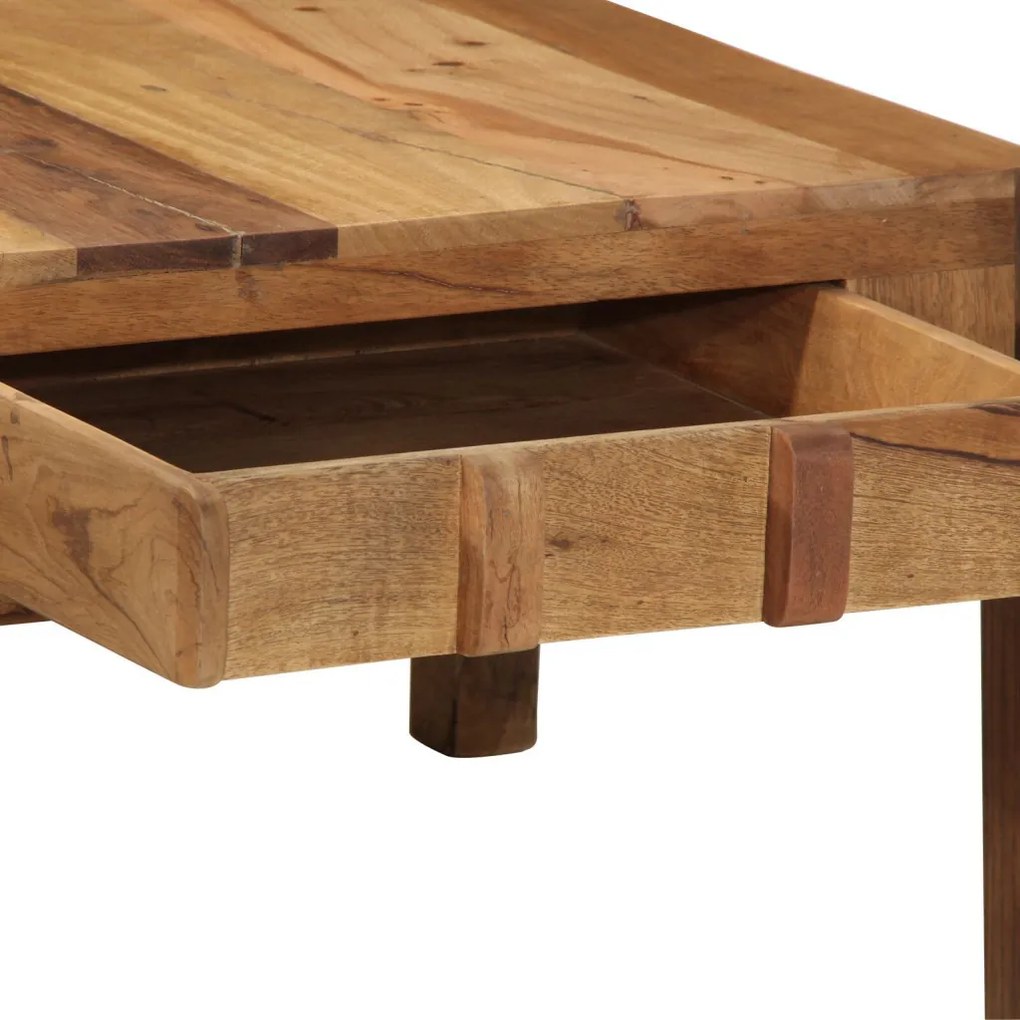 Dohányzóasztal 110x55x35 cm Tömör fa újrafelhasználva