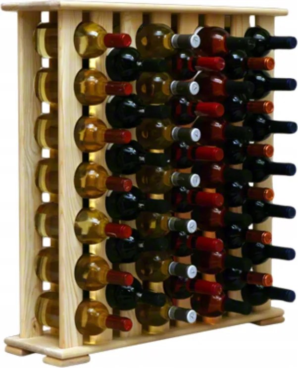 Bortartó állvány fa palacktartó állvány bortartó állvány 46palack polc Eko