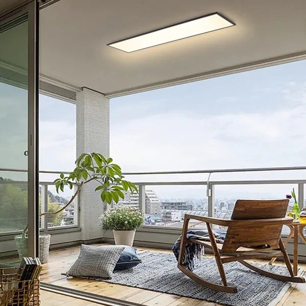 Brilagi - SLIMFRAME LED dimmelhető lámpatest LED/58W/230V 120x30 cm fekete + távirányító