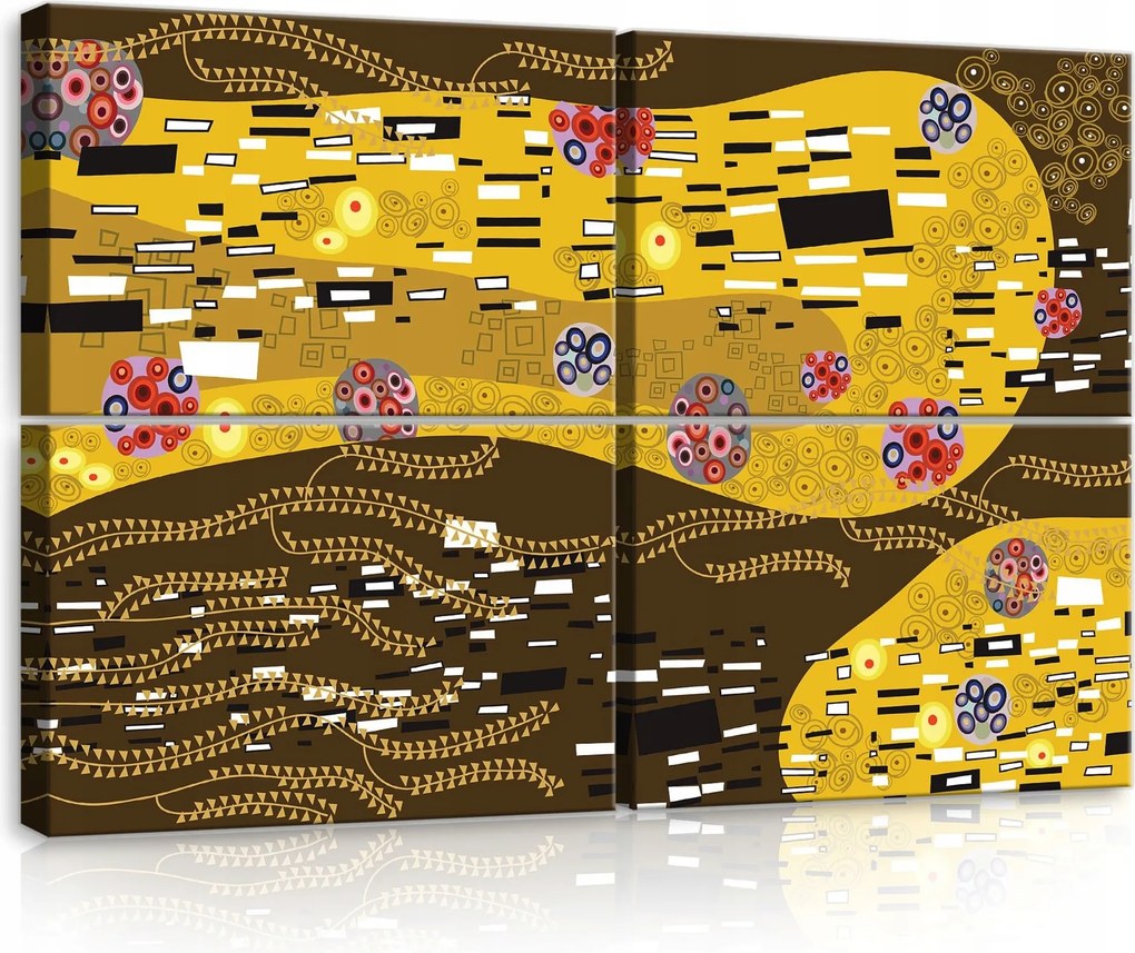Vászonkép 120x80 Absztrakt dísz modernizmus dekoratív szimbólumok dinamika