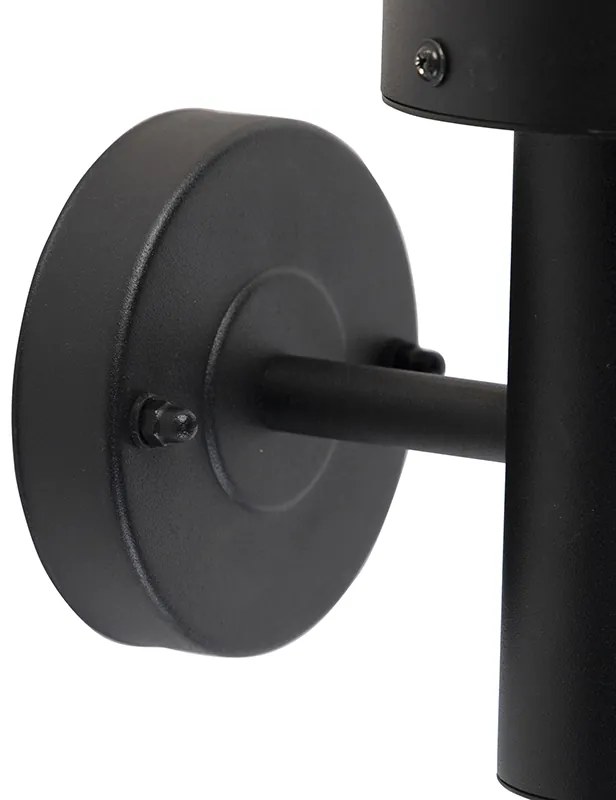 Kültéri fali lámpa fekete mozgásérzékelővel IP44 - Gleam