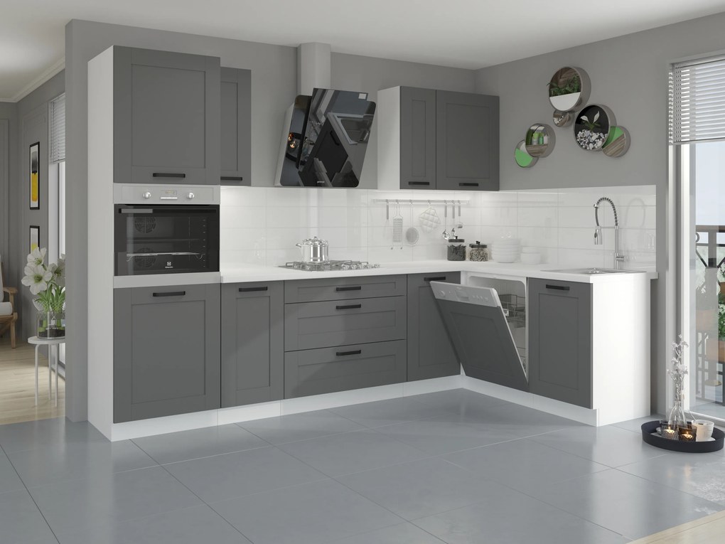Felső konyhaszekrény Lucid 60 GU 36 1F (dustgrey + fehér). Akció -6%. 1045548