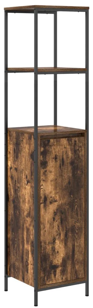 vidaXL Fürdőszoba bútor szett 5 pcs Barna 76.5 x 35 x 95 cm Faanyag