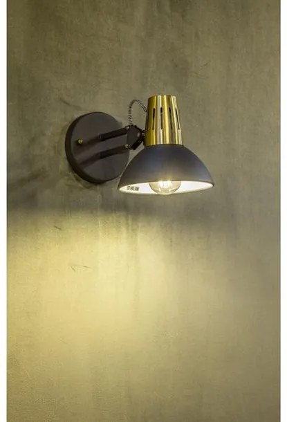 Lámpa Fali lámpatest ARTEMIA, 2195, AC220-240V, 50/60Hz, 1*E27, max.40W, IP20, Átmérő 16,3cm, egyes, fekete