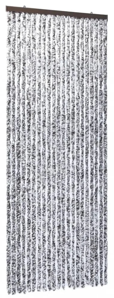 barna és bézs zsenília rovarfüggöny 90 x 220 cm