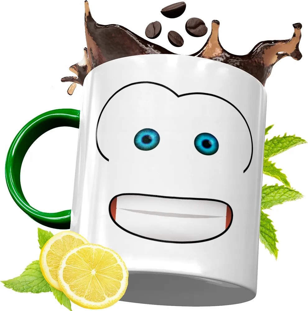 Zöld Bögre Gyerekeknek Gyereknapra Ajándék, fényképes nyomattal