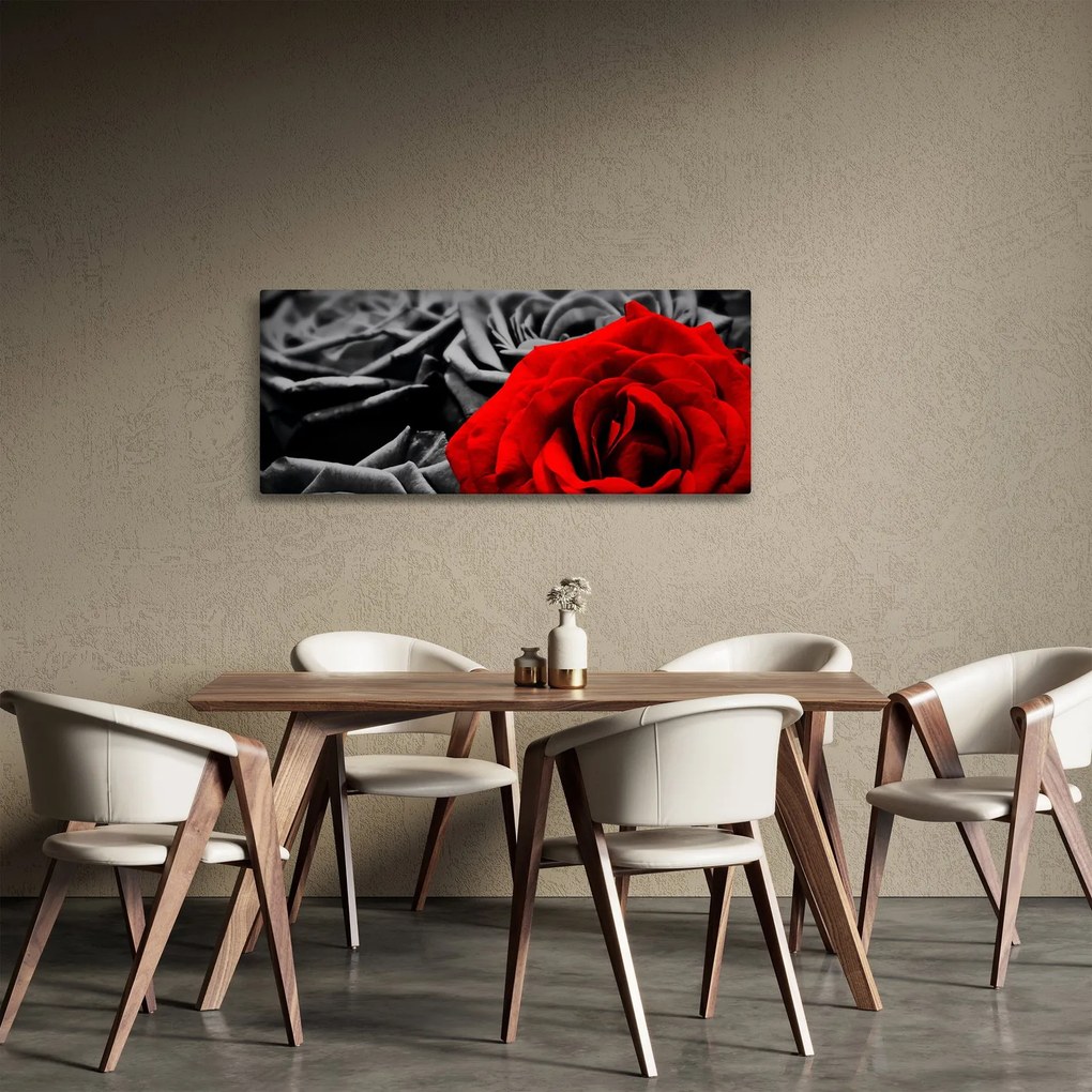 Kép - Rózsa virágok (120x50 cm)