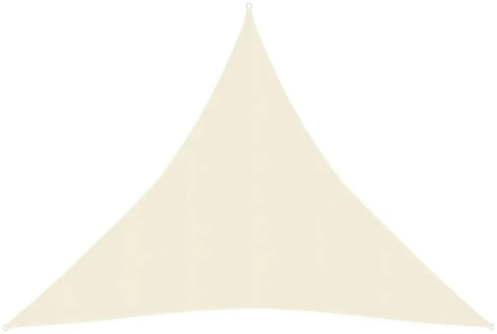 krémszínű HDPE napvitorla 160 g/m² 4,5 x 4,5 x 4,5 m