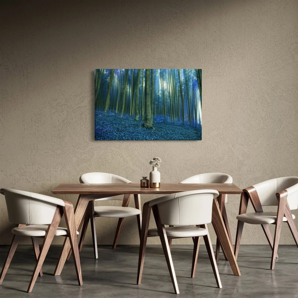 Kép - Kék erdő (90x60 cm)