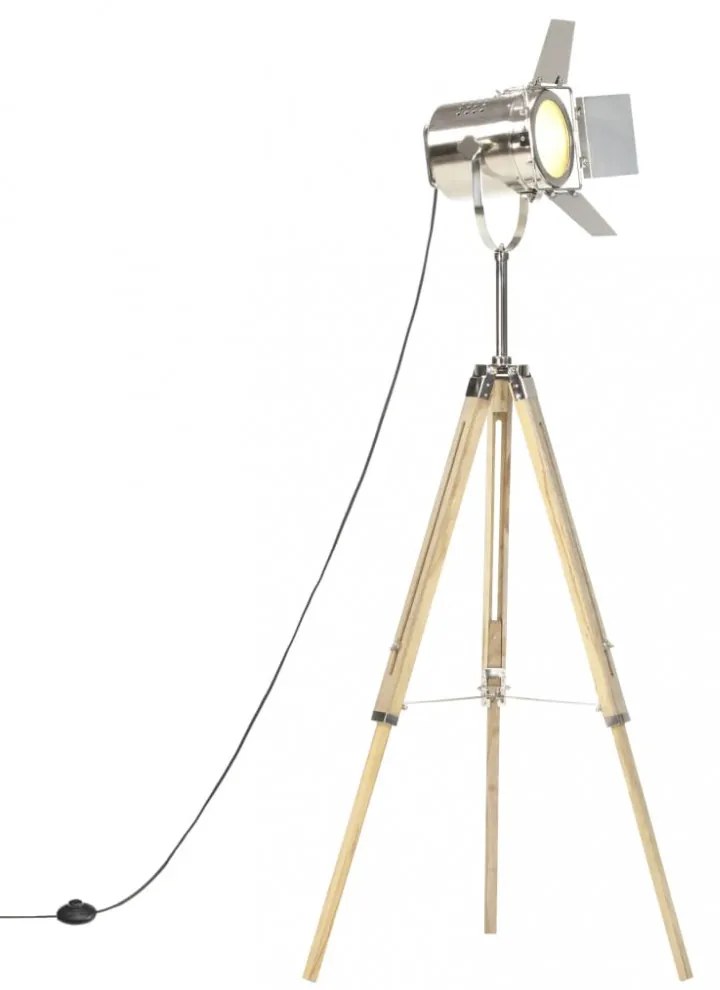háromlábú tömör mangófa állólámpa 140 cm