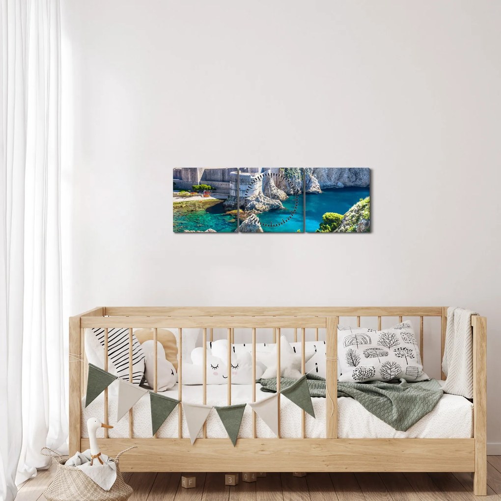Kép - Dubrovnik (órával) (90x30 cm)