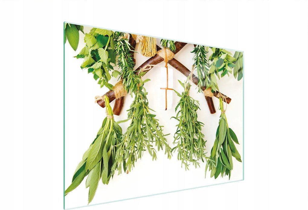 Üveg Vágódeszka 30x22 Gyógynövények Edzett Üveg