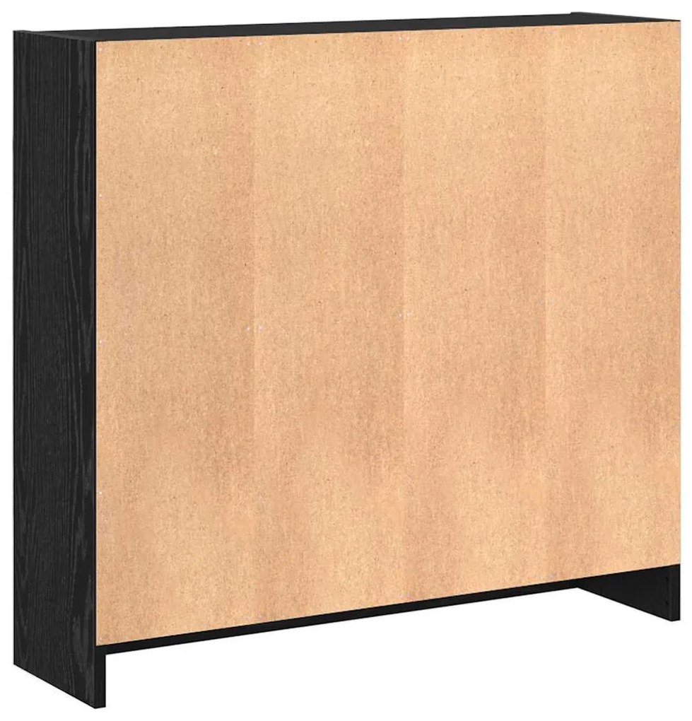 Könyvespolc Musta tammi 80 x 24 x 76 cm Faanyag