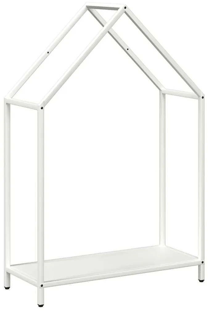 fehér hidegen hengerelt acél tűzifatároló 60x25x90 cm