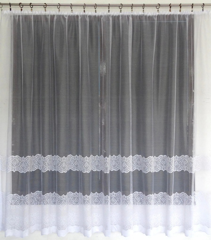 Mg Függöny 618/290 Fehér 350x150 készre szerelt M szalaggal