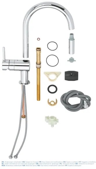 GROHE 32321002 - Mosogató csaptelep A, fényes króm