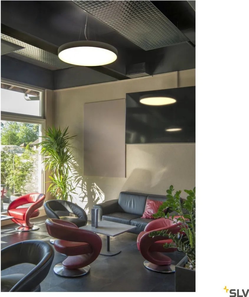 SLV 1007314 MEDO Modern Kültéri Mennyezeti Lámpa Fekete LED IP50