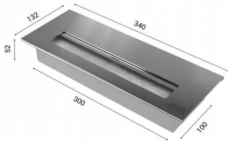 INDIA BIO krb 8,5x49 cm, 2,5 kW, fekete, TUV tanúsítvány