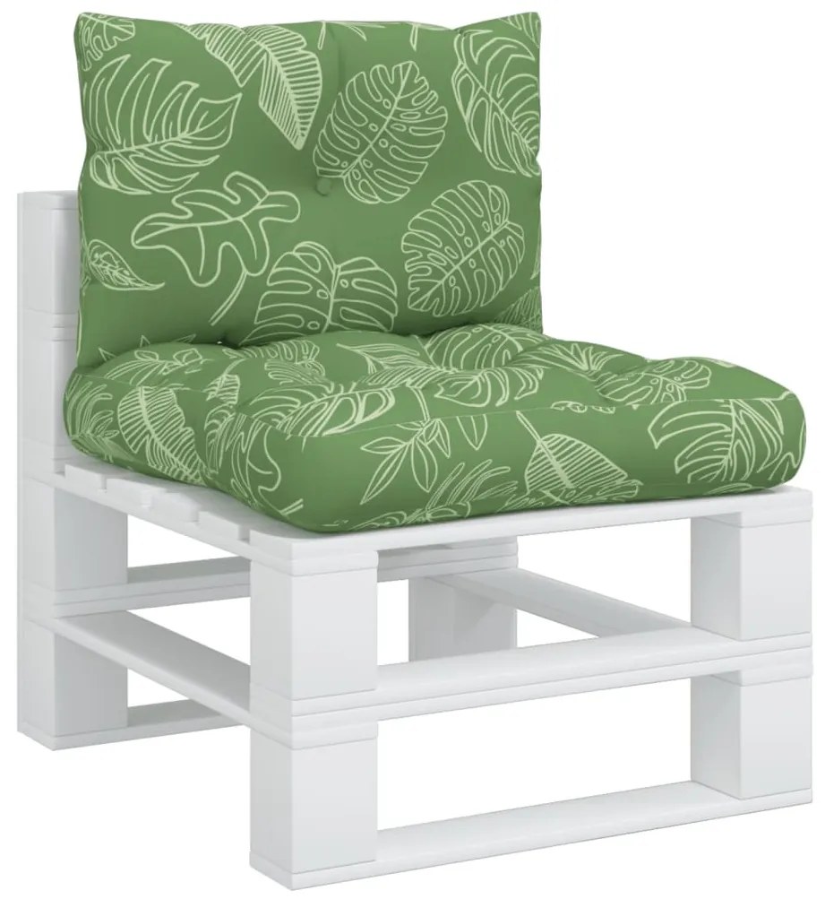 2 db levélmintás oxford szövet raklappárna