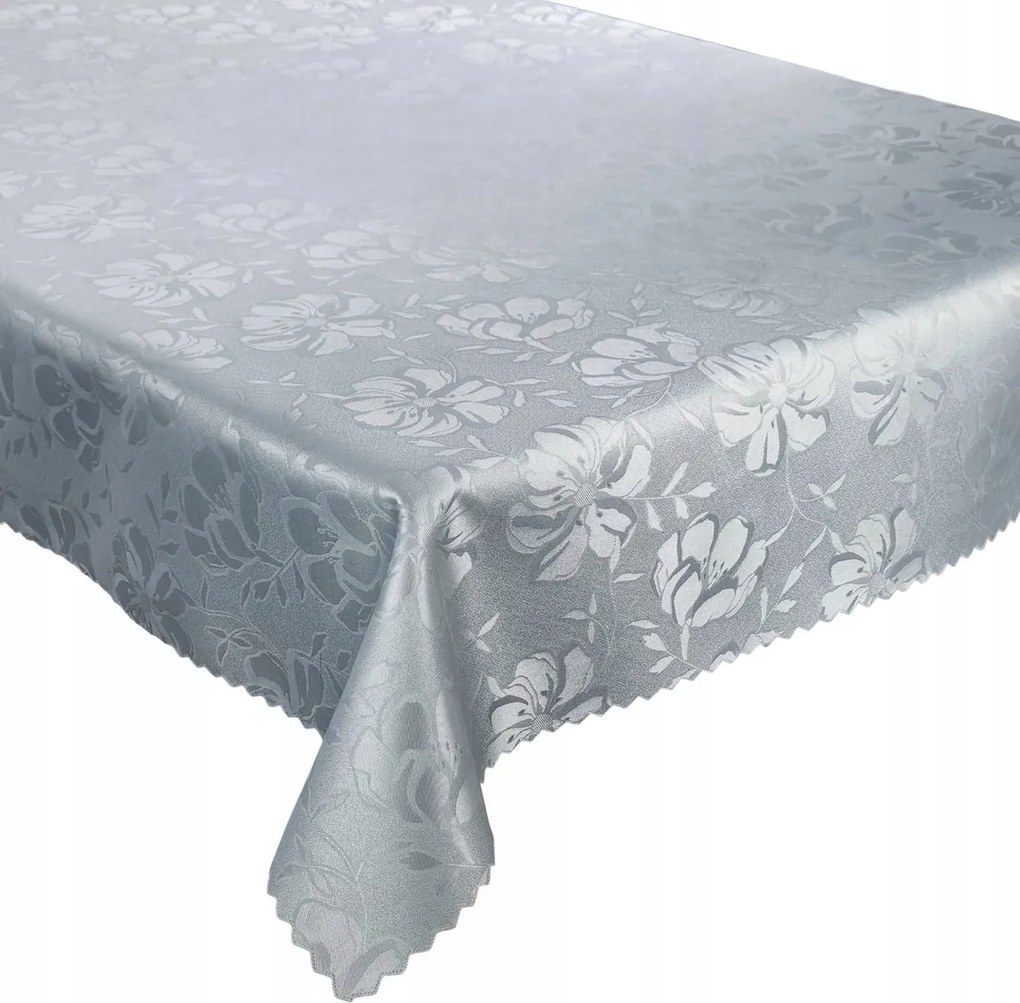 Abrosz Foltálló Asztal Szürke Virágok 80x80 cm