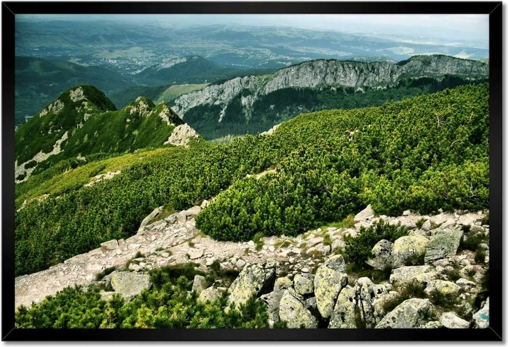 Poszterek keretben 60x40 Tátra Lengyel hegyek Kilátás