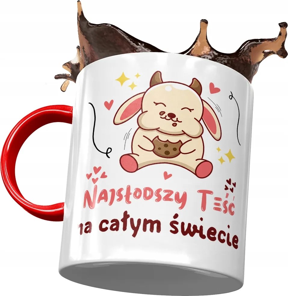 Piros bögre apósnak Anyós ajándék fényképes nyomtatással