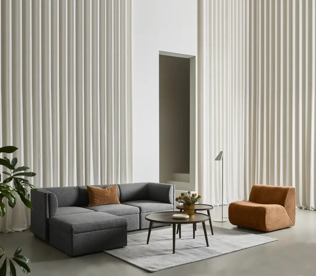 Harriet 3 személyes kanapé puffal