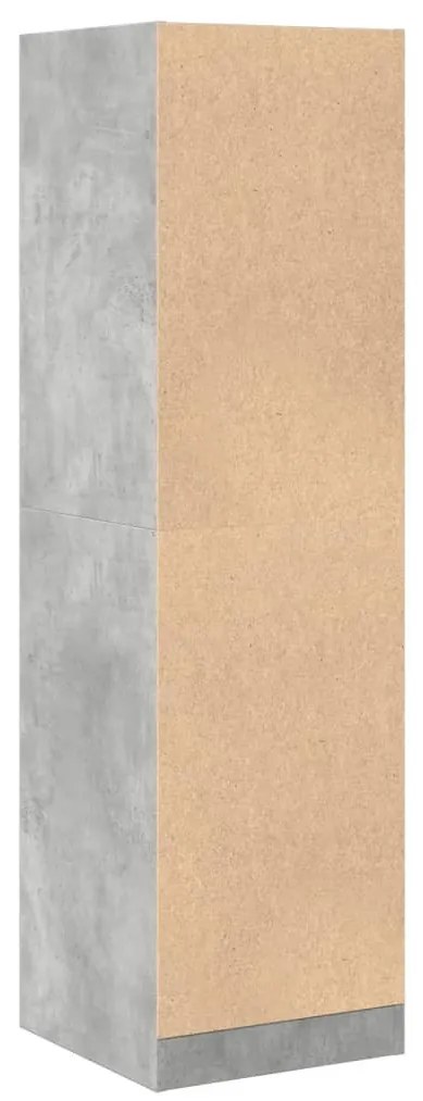 betonszürke szerelt fa patikaszekrény 40 x 41 x 144,5 cm