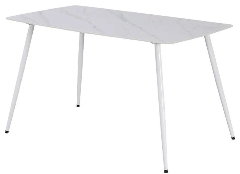 Renton 6+1 étkező garnitúra fehér-fekete