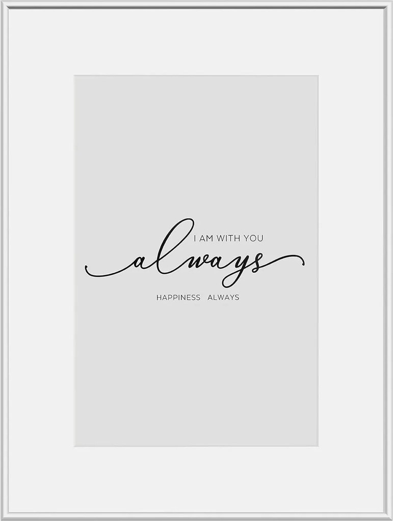 Woltu képkeret 13x18 alumínium, matt, ezüst, kollázshoz