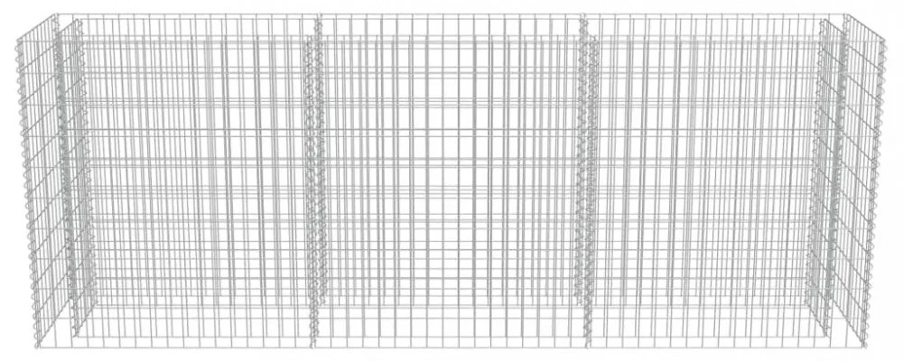 vidaXL horganyzott acél gabion magaságyás 270 x 50 x 100 cm