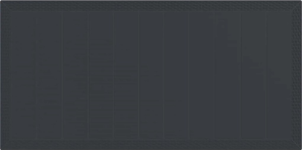 vidaXL Kert étkező szett 9 pcs Antracit Polipropilén