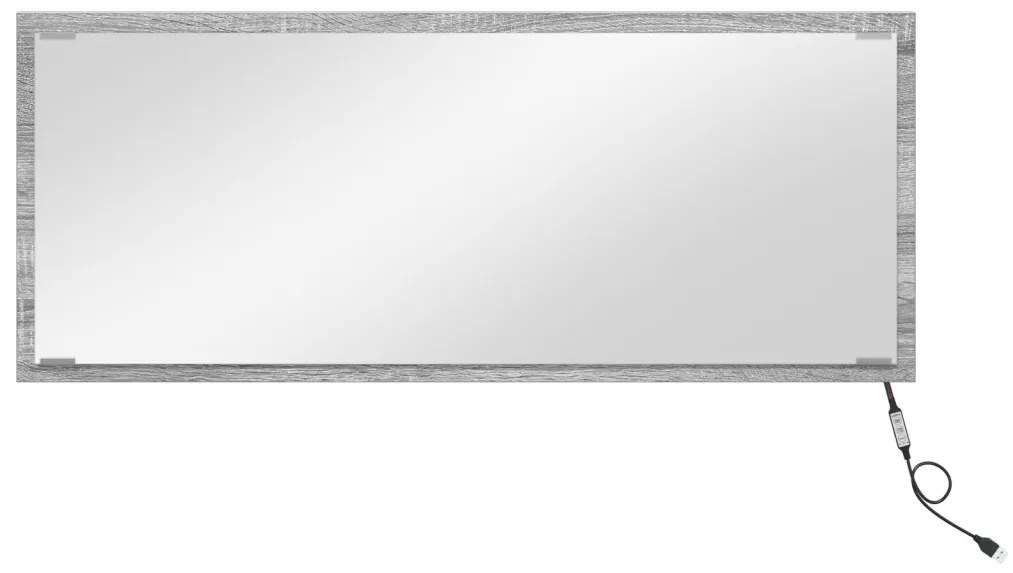 Tükör Szürke sonoma Szerelt fa 90 x 33 cm Tükör