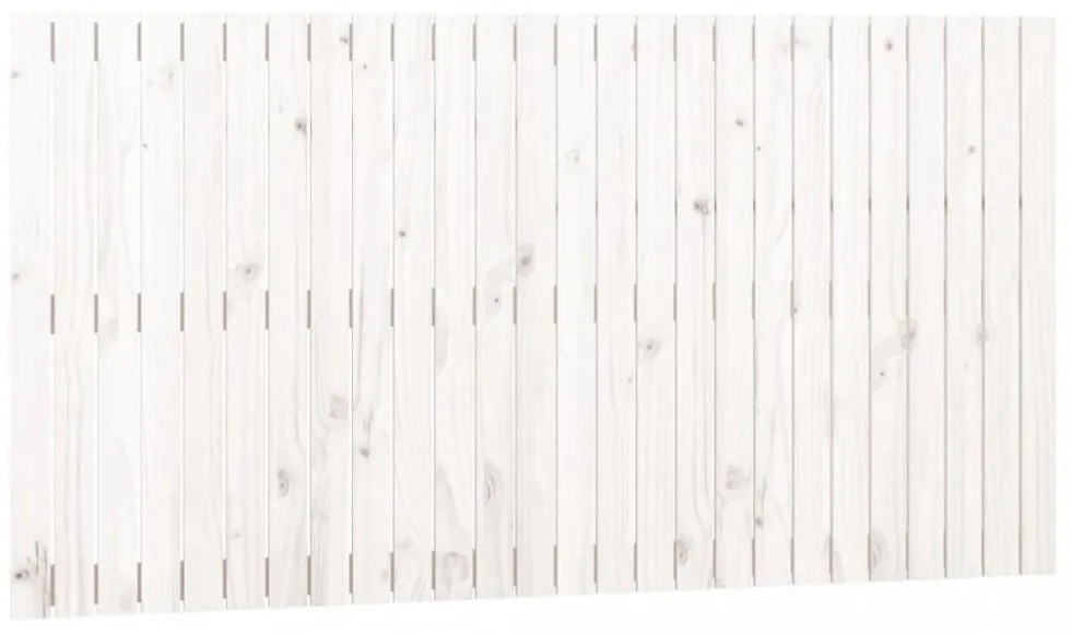 fehér tömör fenyőfa fali fejtámla 166x3x90 cm
