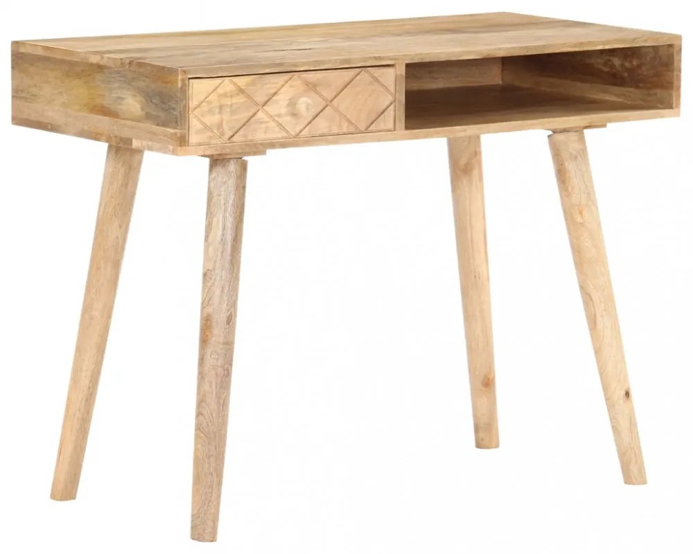 vidaXL tömör mangófa öltözőasztal 100 x 50 x 76 cm