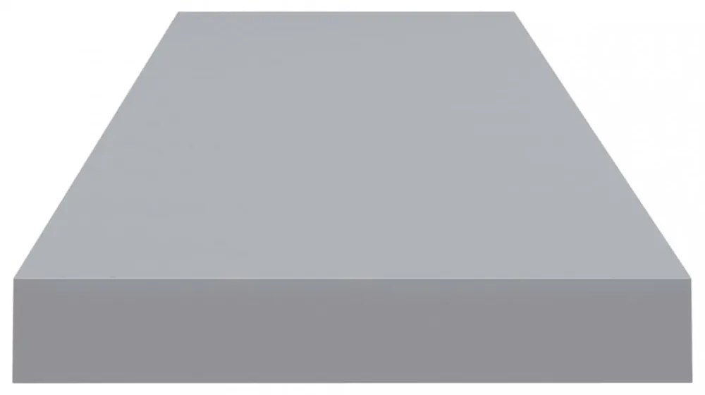 szürke MDF lebegő fali polc 90 x 23,5 x 3,8 cm