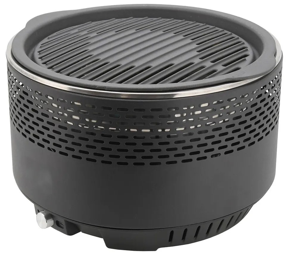 Asztali faszenes grillsütő 4xAA/USB fekete