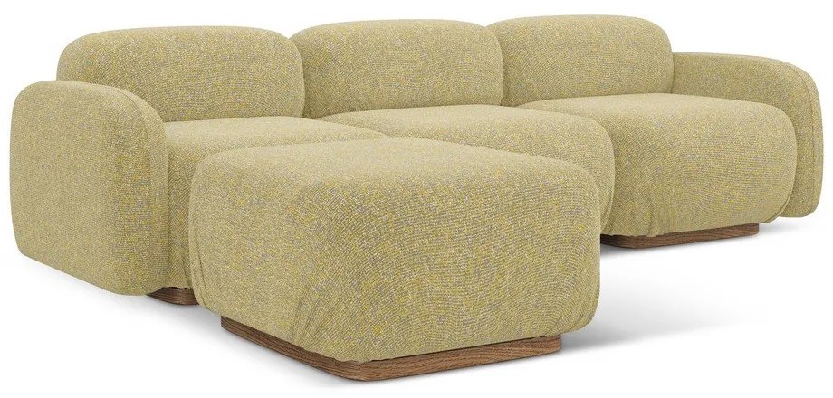 Sárga moduláris sarokkanapé (variálható sarok) Ailani – Makamii