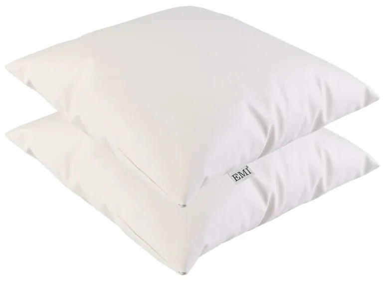EMI bézs színű műbőr párna, Párna 50x50 cm