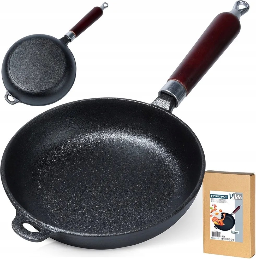 Gázüzemű öntöttvas serpenyő indukciós grillsütő pároló tányér 20 cm