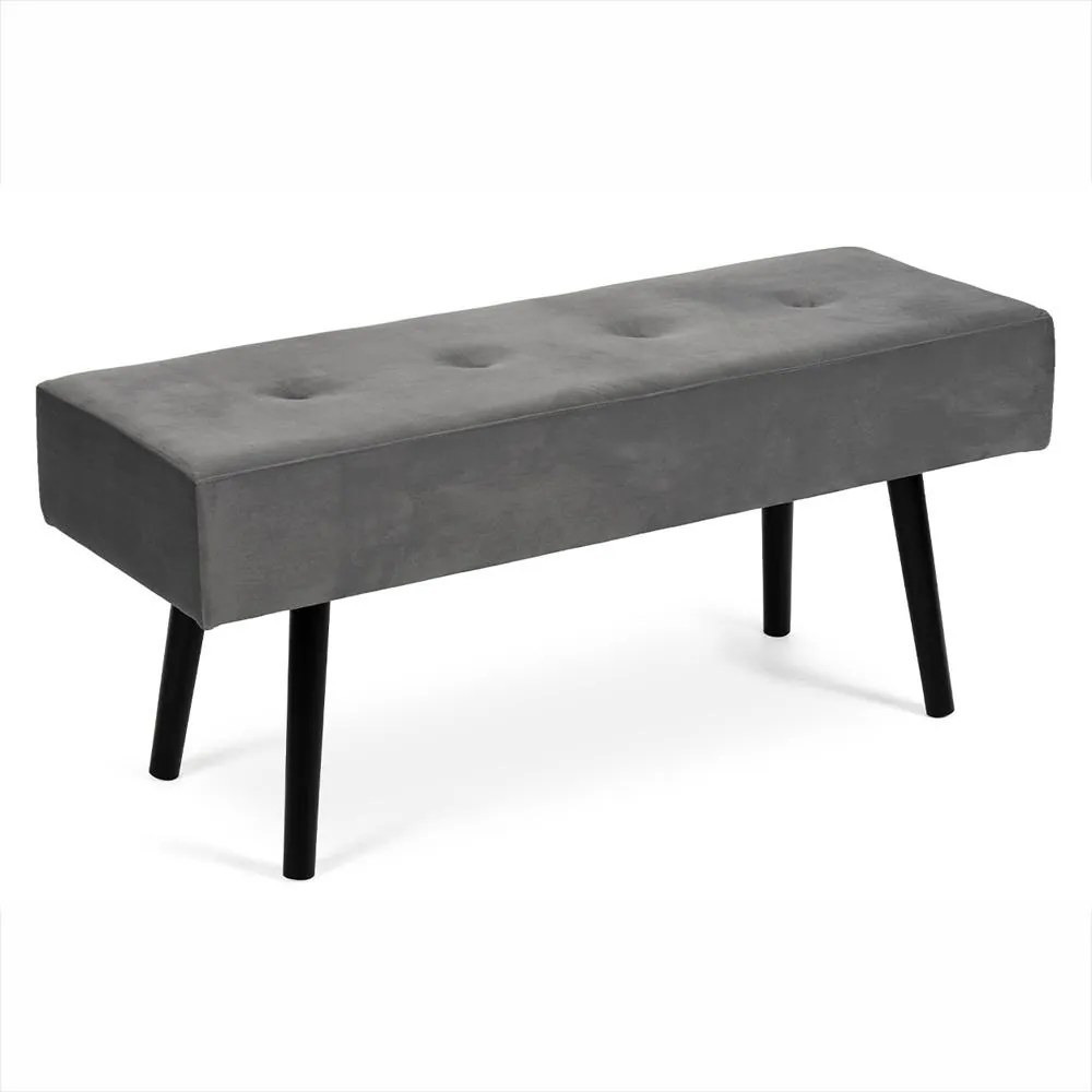 AVENBERG VELVET Kárpitozott pad - szürke