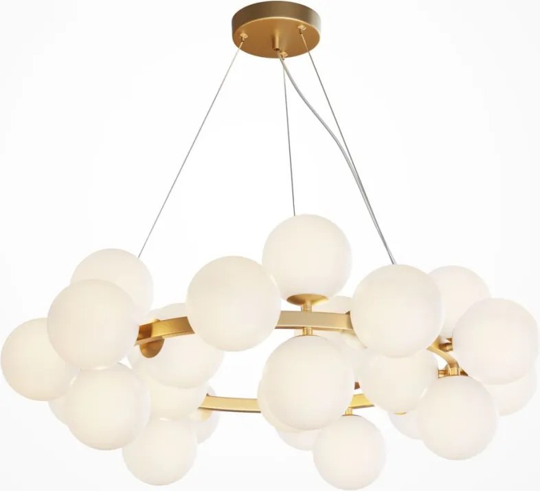MAYTONI MOD545PL-25BS DALLAS Modern Led Függesztett Lámpa Matt Fehér, Arany G9 IP20