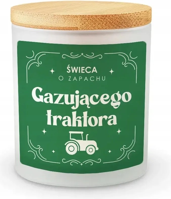 Gázüzemű traktor illatú gyertya illatgyertya ajándék gazdálkodónak