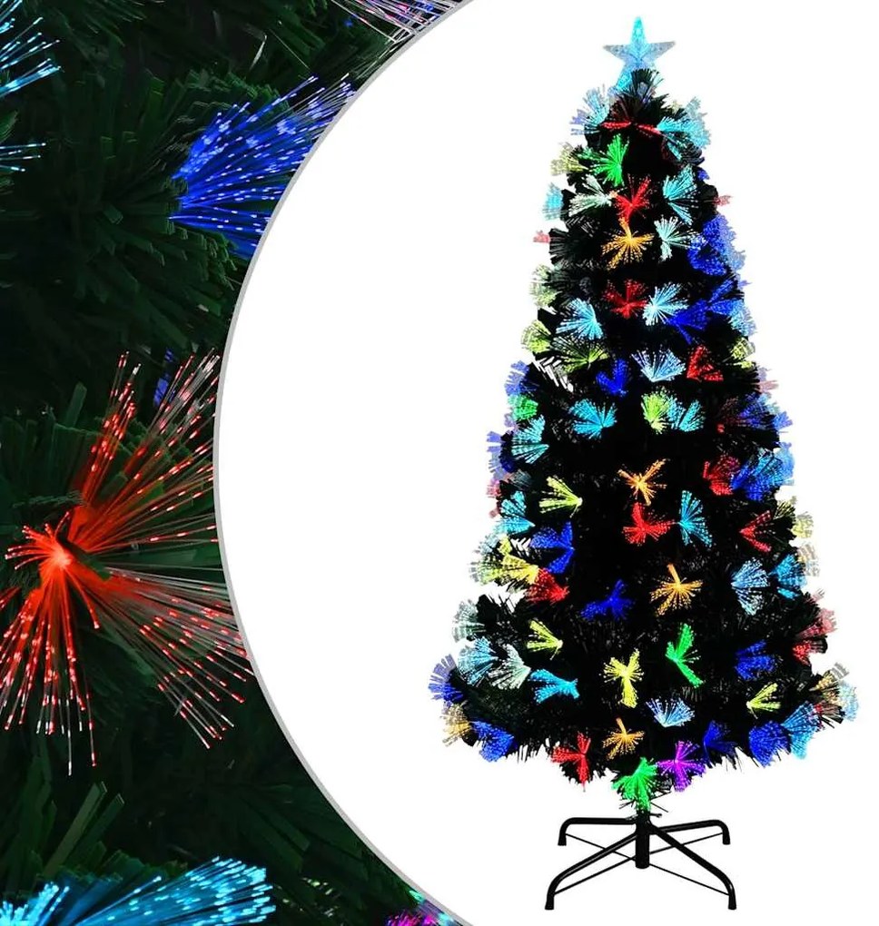 Mű karácsonyfa dekoratív vonós lámpákkal Zöld 120 cm PVC