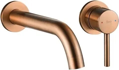 REA-B4600 - LUNGO szálcsiszolt réz mosdócsaptelep rejtett beépítéshez