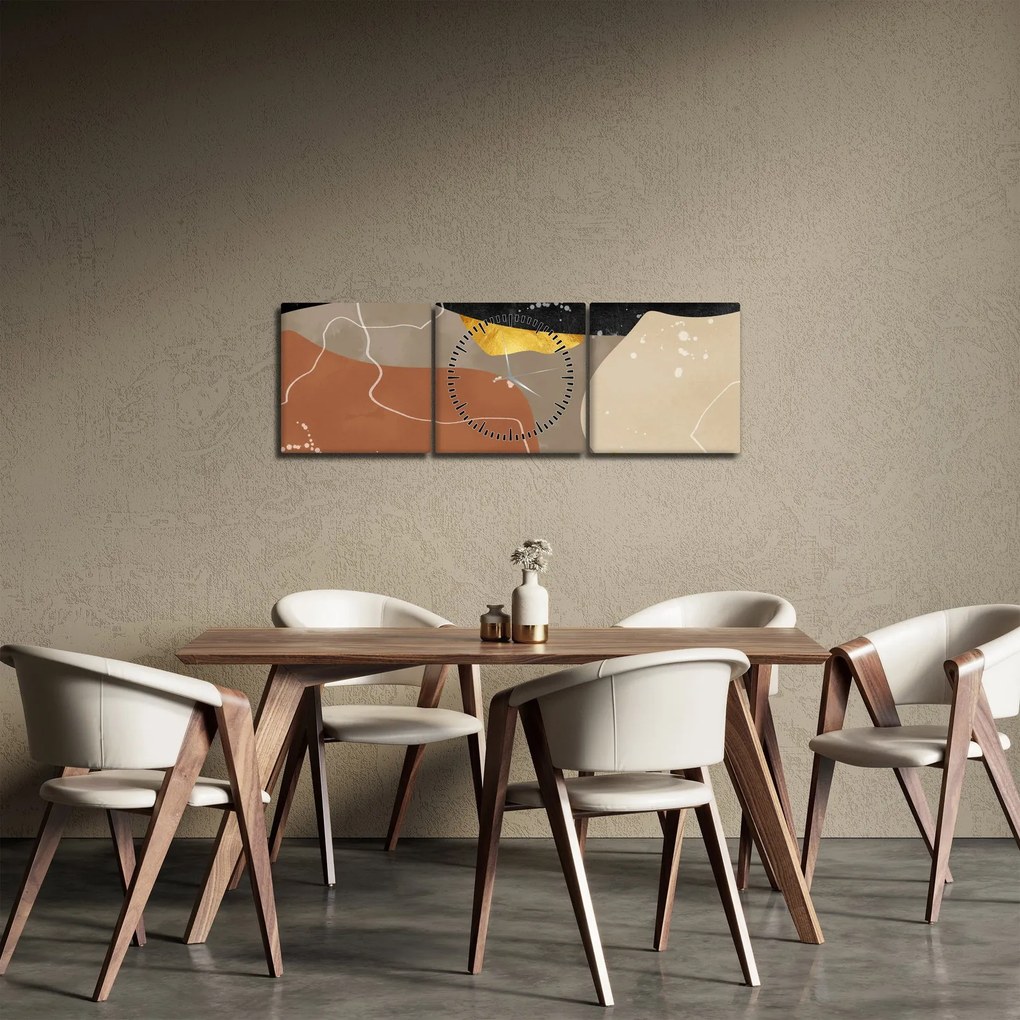 Kép - Absztrakció (órával) (90x30 cm)