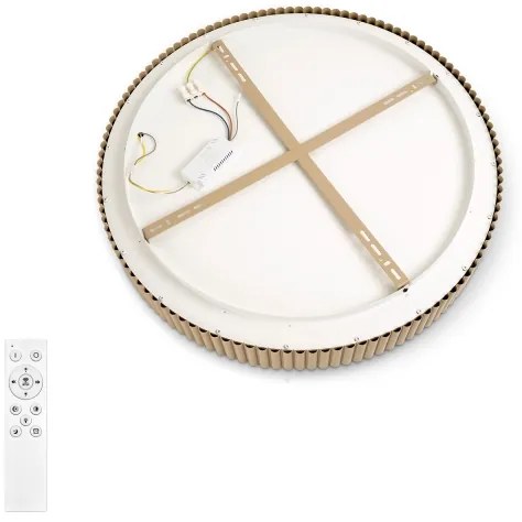 Brilagi - LED fényerőszabályozható mennyezeti lámpa FALCON MODERN LED/30W/230V 40 cm bézs+távirányító