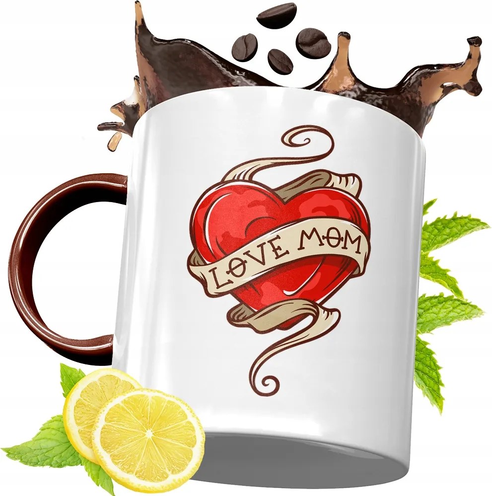 Bordó Bögre Anyukáknak Születésnapi Ajándék fényképes nyomtatással