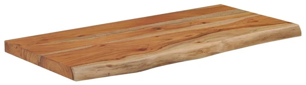 tömör akácfa téglalap alakú fali polc 40 x 20 x 3,8 cm