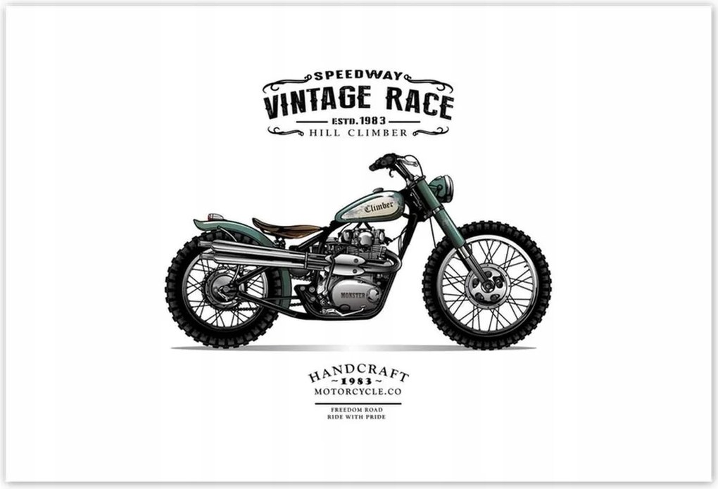 Poszterek 155x105 Motorkerékpár Antik Vintage